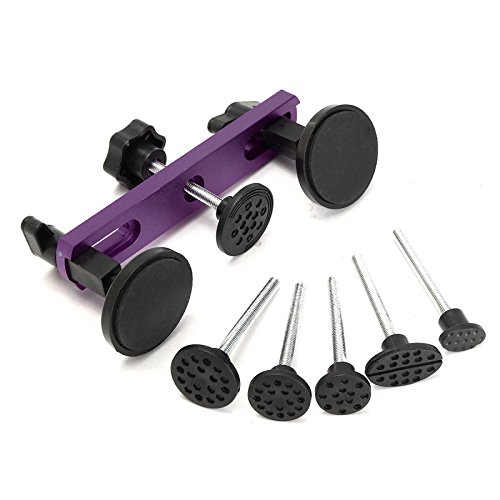 ChaRLes Herramientas De Eliminación De Abolladuras Meditool Sets De Extractor De Puente Herramienta De Reparación De Abolladuras Sin Pintura - Púrpura