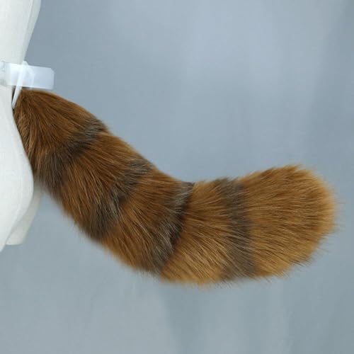 Fausse fourrure haut de gamme pour queue de raton laveur - 3