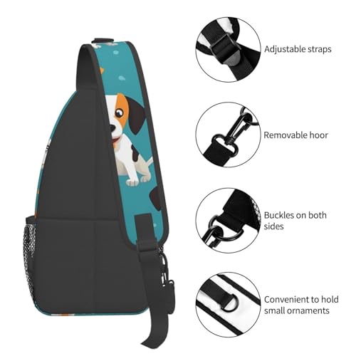 Bolso Cruzado Hombre Mochila Diagonal Con Estampado miniatura 5