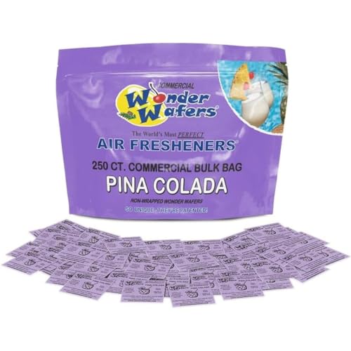 Image of Wonder Wafers 250 Count Unwrapped Automobile Professional Use Air Fresheners Car and Truck Detail (Pina Colada)