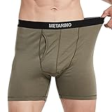 METARINO Merino Wool Mens Underwear Boxer Briefs Soft Comfy Breathable Moisture Wicking Sports...