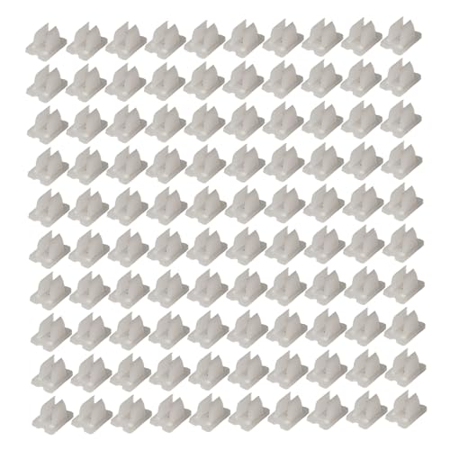 CUCUFA Clips de luz LED de Tira, Clips de Tiras LED de 100 Piezas, luz de Cuerda Minimalista, Soporte de Abrazadera de plástico para Montaje de 5-6 mm, Montaje de neón