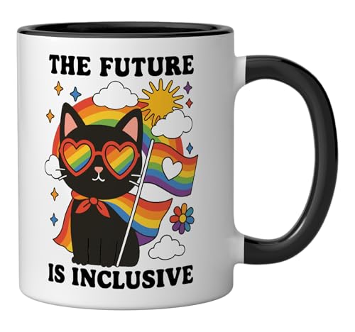 Taza de cerámica The Future Is Inclusive, 11 onzas miniatura 2