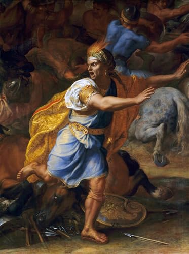 Tableau un homme effrayé Charles Le Brun - Impression sur toile pour décoration