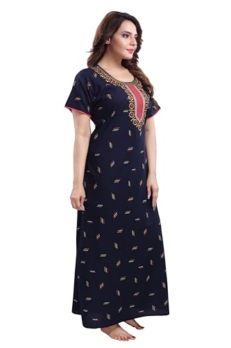 Image of TRUNDZ Printed Pure Cotton Nighty(10323)