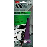 3M Performance Sandpaper, 03077, 3-2/3 in x 9 in, 180 grit