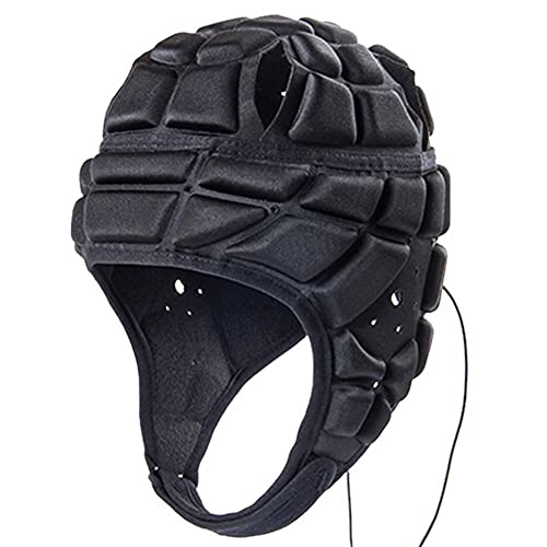 Garde-tête de rugby pour enfants, Casque de protection pour enfants garçons, Casque d’équipement rembourré pour la protection de la tête, Casque de gardien de but réglable Casque de football Cover