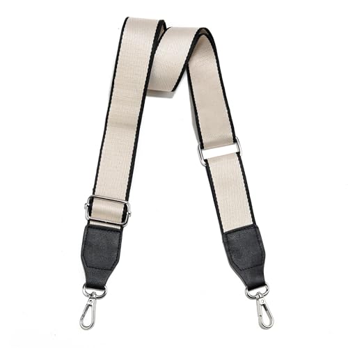Image of Purse Straps Replacement Crossbody, Universal Wide Shoulder Strap for Bags Adjustable Straps for Handbags (Silvery Hardware)