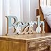 Tide and Tales Free Standing Wooden Beach Sign, 15.5