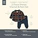 Modern Moments by Gerber unisex-baby Microplush Shacket and Pant Set, Navy Plaid, 6-9 Months