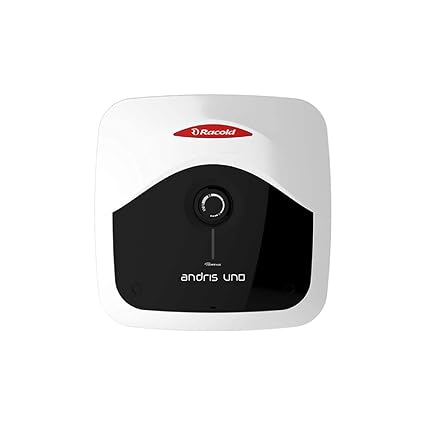 Racold Andris Uno 25 L Vertical BEE 5 Star Storage Water Heater (Geyser) with Free Standard Installation and Pipes | Knob + Temperature Display | Extra Durability with Titanium Enamelled Coating
