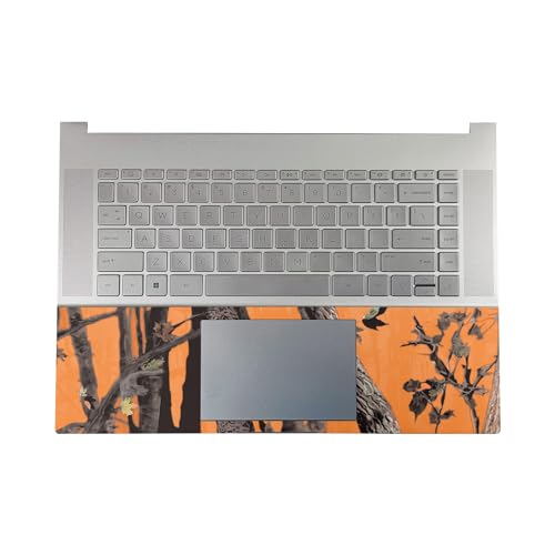 Image of Gaming Skin Compatible with HP Envy x360 16 inch (2023) - Orange Camo - Premium 3M Vinyl Protective Wrap Decal Cover - Easy to Apply | Crafted in The USA by MightySkins