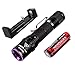 Weltool M2-BF UV Torcia, Luce Nera LED Ultravioletti 365nm UV-A, Polimerizzazione UV, Ispezione Benzina, Rilevamento Fluidi Corporei, Lente in Vetro Filtrante Nero