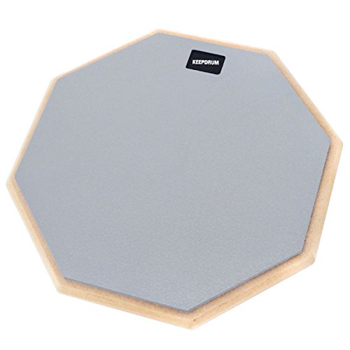 keepdrum DP-GY 12" Practice Pad Grau Schlagzeug Drumpad Übungspad 12 Zoll - Image 3