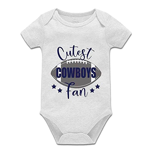 Image of YCICIVDee Cutest Cowboys Fan Baby Boy Girl Onesie Newborn Romper