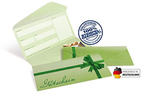 Premium Gutscheinkarten (10 Stück) Ostern, Frühling, neutral - verschließbare Faltkarte, DIN lang
