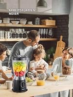 Reemix Standmixer 500W, 1,5L, 2 Stufen, Pulse, Edelstahlmesser – Ansicht 8