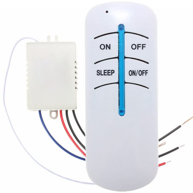 Retoo Interruttore con Telecomando, Interruttore wireless ON/OFF 220V, Comando a Distanza Portata 30m per Lampada Luce, Ricevitore Radio da Paretec Controller Trasmettitore, Parete Senza Fili