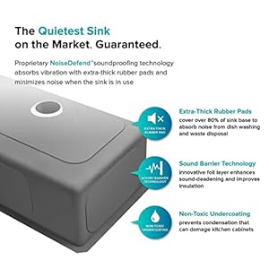 HAPPY HOMES Modular Kitchen Sink (24X18X10 Inch), Matte Satin Finish 304 Grade Stainless Steel with Nanocoated Undercoating and Square Coupling and Metal Fruit Basket