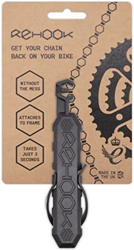 ReHook Original - Black Get Your Chain Back on Your Bike in 3 Seconds. Without The Mess Present for Any Cyclist or Gadget Lover