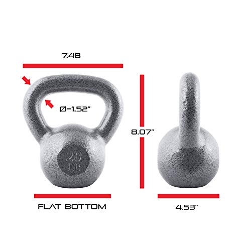 image for WF Athletic Supply Hammerstone Cast Iron Kettlebell - 13, 10-80 Pounds
