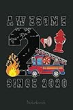 Photo Gallery kids 2nd birthday party fireman boy firefighter born in 2020 notebook: appreciation notebook/journal homebook for your favorite firefighter | 6"x9", 110 pages | lined | firefighter gift idea Photo Gallery kids 2nd birthday party fireman boy firefighter born in 2020 notebook: appreciation notebook/journal homebook for your favorite firefighter | 6"x9", 110 pages | lined | firefighter gift idea