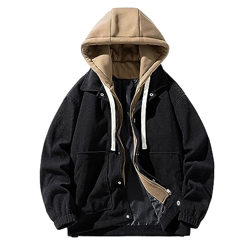 Chaqueta de pana de hombre manga larga invierno casual de trabajo