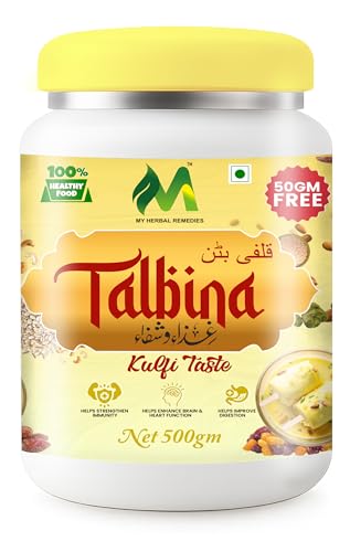 Image of Talbina Powder (Kulfi Flavor) | Sunnah Food | Barley Porridge Mix | High Fiber Protein Breakfast | Healthy Diet for Kids & Adults | Easy to Digest | 550g