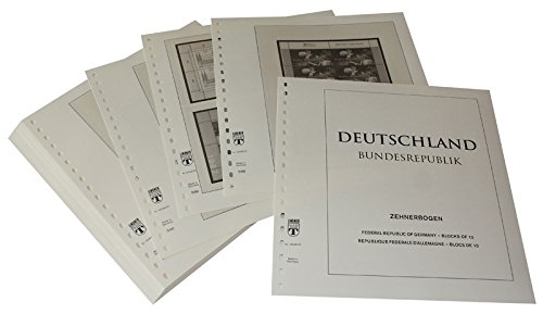 Feuilles pré-imprimées LINDNER Allemagne 2007 pour petits blocs de 10