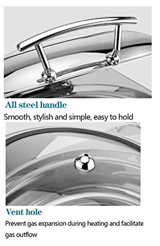 DBMGB Chafing Dish Elektrisch, Speisenwärmer Edelstahl, 6L Wärmebehälter für Essen Buffetwärmer mit Sichtbarem… – Bild 7