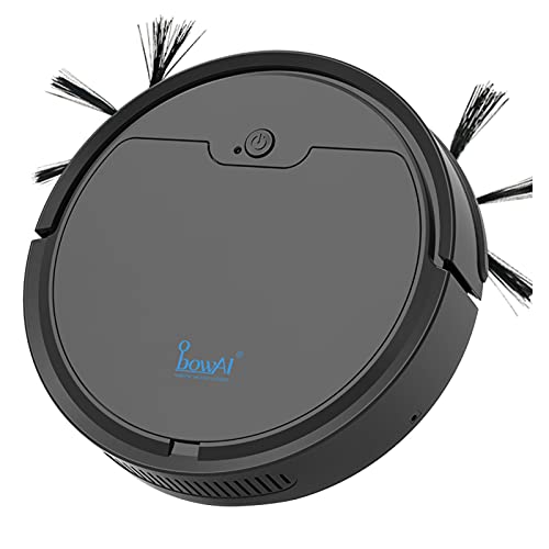 LuckyGirls Robot Aspirador y fregasuelos, App Control, RoomPlan, Sensor óptico,Aspira, Barre, Friega y Pasa la Mopa, 1800Pa, Cepillo para Pelo y Polvo de Mascotas, Fregado Inteligente (Negro)