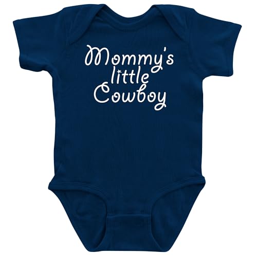 Image of Apericots Cute Baby Short Sleeve Bodysuit, 100% Cotton: Mommy's Little Cowboy (0-18 months)