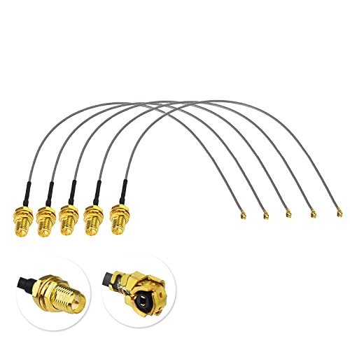 Superbat 6" Mini PCI to RP-SMA Female 1.13mm Pigtail Cable 15cm 50ohm for WiFi Router Mini PCIe Network Card, USB Adapter - Image 3