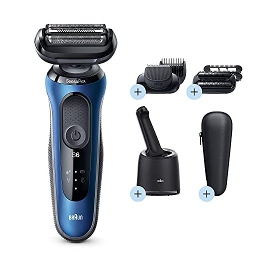 Braun Series 6 6090cc Electric Razor for Men with SmartCare Center, Beard and Stubble Trimmer