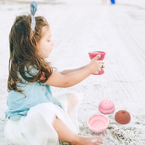 Image of Bath Toys, Silicone Ice Cream Stacking Toy, Baby Bath Toy, Connect, Build, Create - Bathtub Toys