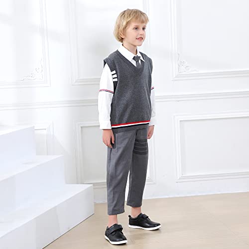 firelli Boys Loafers Hook and Loop School Uniform Dress Shoes Kids Casual Oxford Shoes2