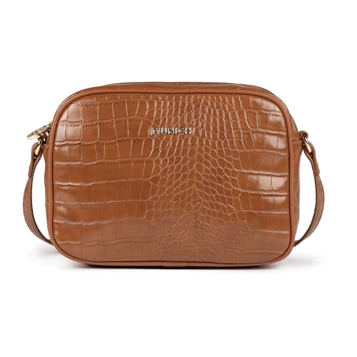 Sac crossbody Munich Block Croco Fw25 pour libérer vos mains