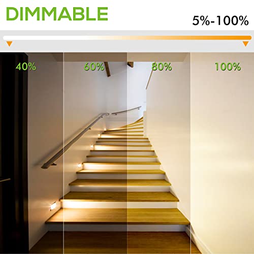 Hykolity 3.5W 120V Led Step Lights, 3000K/4000K/5000K 3 Cct Selectable Deck Lights, Dimmable Indoor And Outdoor Stair Lights In Oil Rubbed Bronze, 102Lm, Ip65 Waterproof, 6 Pack #TOP3