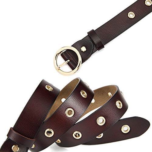 McFanBe Cintura di Cuoio da Donna con Fibbia in