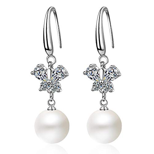 Boucles d'oreilles perles et zircon 925 pour illuminer vos tenues de soirée