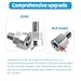 Saioagi Universal Bicycle Trailer Axle Adapter,Bicycle axle Adapter for Bicycle Trailer Coupling,Heavy-Duty Coupler(M10 x 1.0 Aolid Axle)