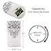 Eldnacele Flameless Christmas Silver Candles with 5H Timer, Flickering Real Wax Battery Operated Pillar Candles for Christmas Party Decoration Silver (D3 x H6)