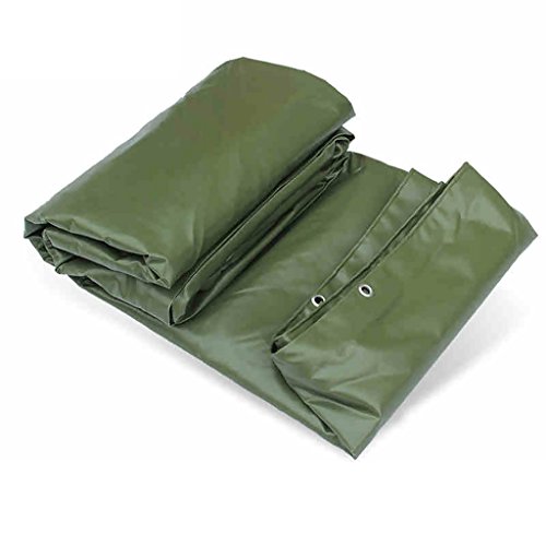 Preisvergleich Produktbild QYQPB Militärische grüne hochfeste Seidendecke, PVC-Beschichtetes Tuch, Wasserdichte Plane, Viskose Dampf-LKW-Planensegeltuch, Stärke 0.6mm, 650g / m2, 5 Größen, von zu wählen (größe : 4m*5m)
