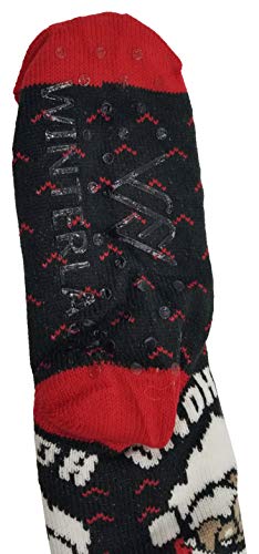 Winterlace Sherpa Lined Slipper Socks, 3 Pairs For Women, Fluffy Christmas Winter Patterned With Gripper Bottoms thumb #1