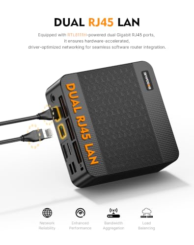 Image of BOSGAME P6 Neo Mini Gaming PC, Ryzen 7 6800H, 24GB RAM, 512GB PCIe SSD