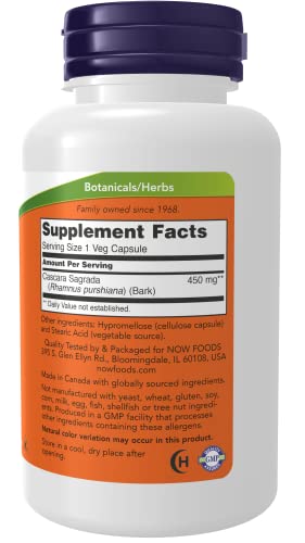 Now Foods Cascara Sagrada 450 Mg, 100 Caps (Pack Of 2) #TOP1