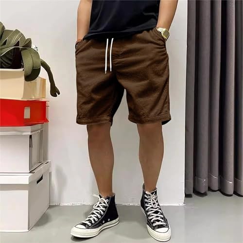 Shorts for Men Casual Drawstring Elastic Waist Lightweight Summer Shorts Beach Vacation Lounge Wear2