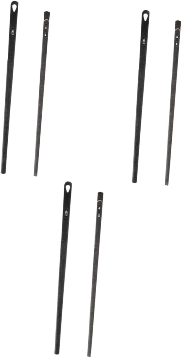 VILLCASE 6pcs Leather Crafting Needles Multi-Function Steel Needles for Hand Stitching for Single Double Leather Projects Lightweight Design