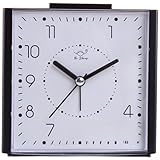 Sveglia silenziosa per studenti: doppia sveglia, funzione snooze, luce notturna integrata, display fosforescente, alimentato a batteria (2 x AA), alloggiamento in plastica, 10,5 (2 x AA (2 x A (2 x (2