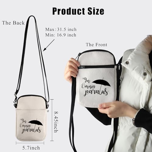 BDPWSS TV Show Inspired Gift In Omnia Paratus Crossbody bag TV Series Lover Gift Lorelai & Rory Fan Gift Luke's Dinner Gift2